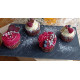 4ks Čokoládové cupcakes s krémem z růžové tequily